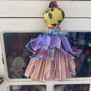Colorful Hanging Ornament with Fruit Top